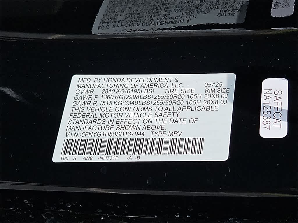 2025 Honda Pilot Elite 18