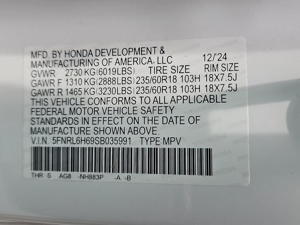Thumbnail: 2025 Honda Odyssey - 30