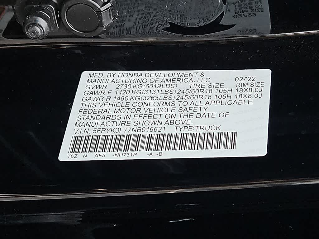 Thumbnail: 2022 Honda Ridgeline - 24