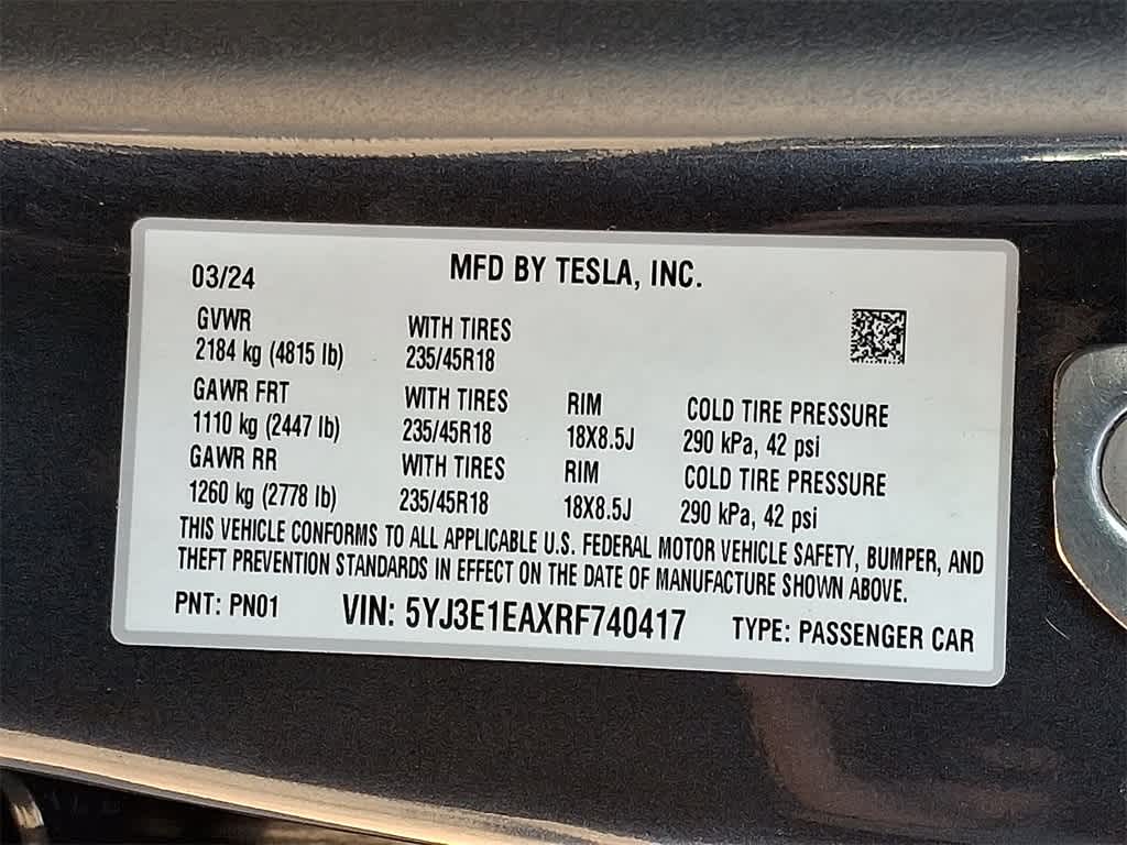 Thumbnail: 2024 Tesla Model 3 - 28