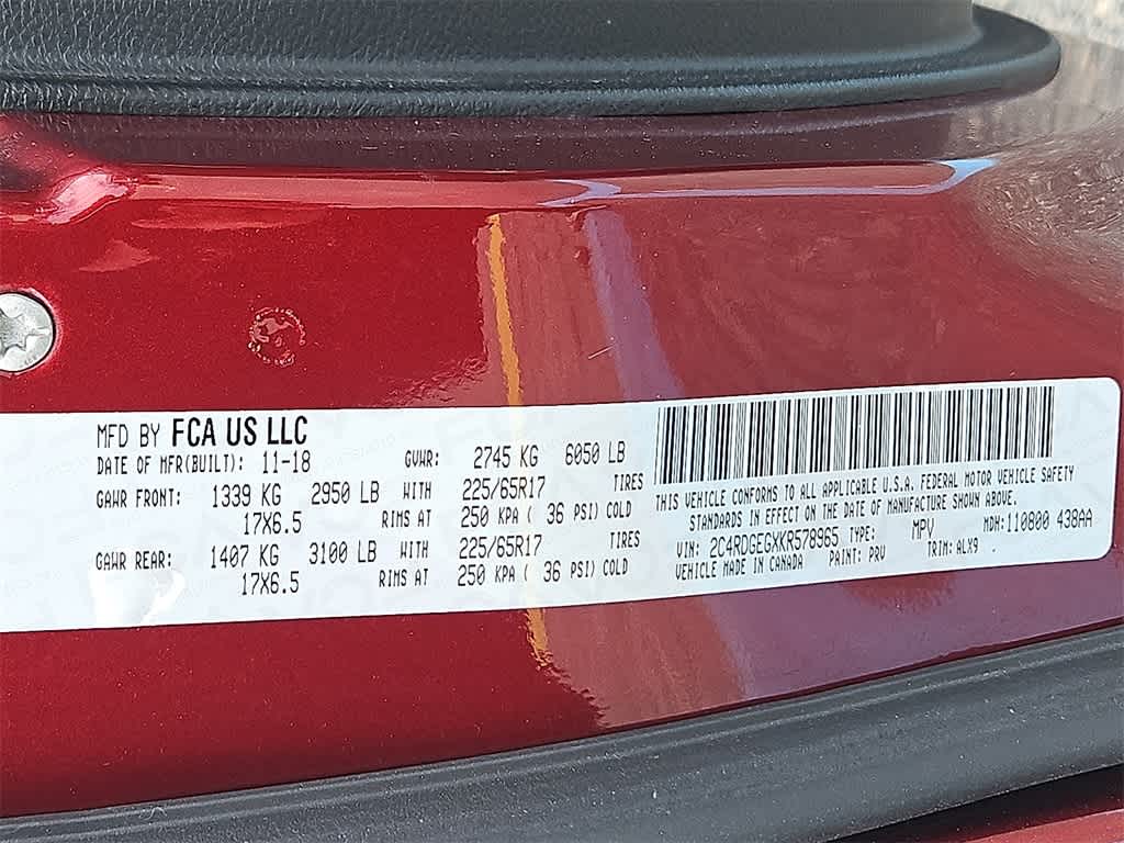 2019 Dodge Grand Caravan GT 26