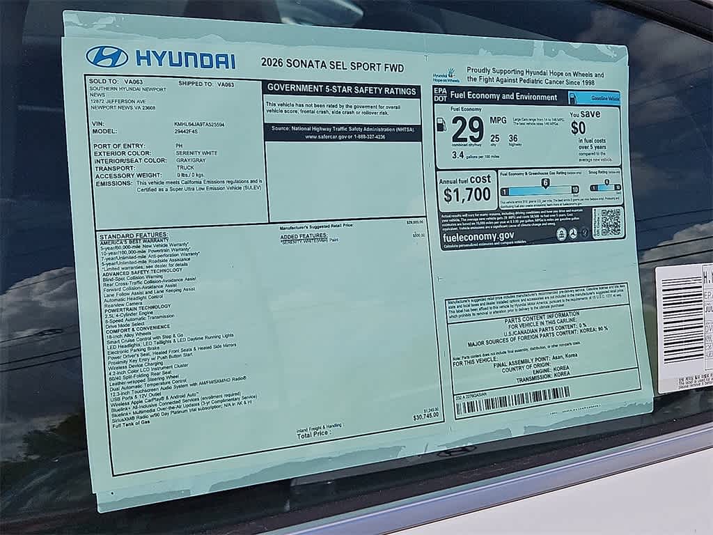 Thumbnail: 2026 Hyundai Sonata - 23