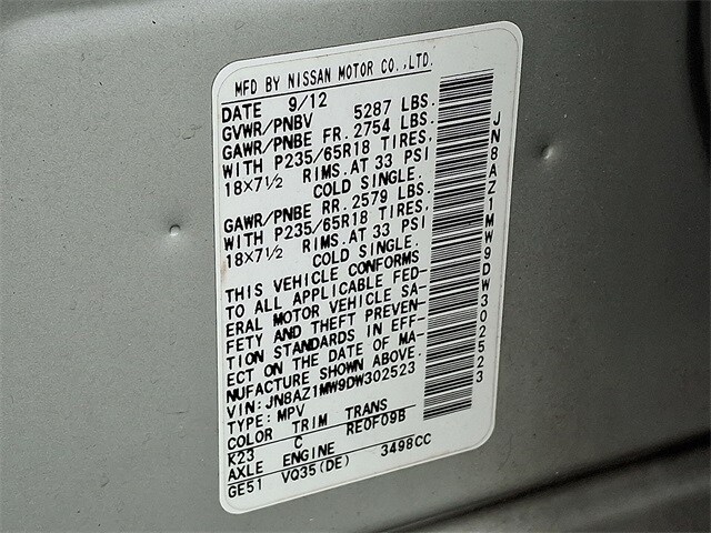Thumbnail: 2013 Nissan Murano - 29