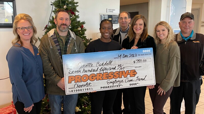 Progressive Chevrolet Josette Beddell Civic Fund Donation