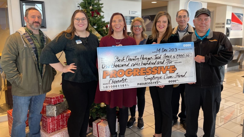 Progressive Chevrolet Stark County Hunger Task Force Civic Fund Donation Group