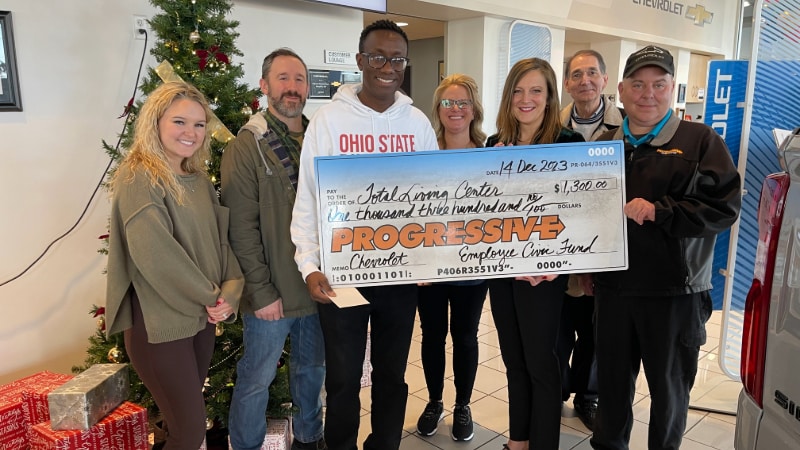 Progressive Chevrolet Total Living Center Civic Fund Group Donation
