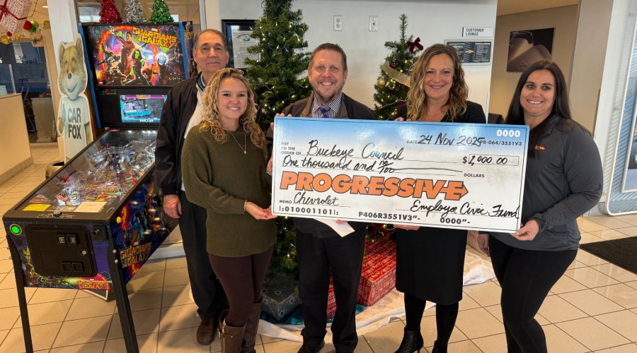 Progressive Chevrolet's Donation to Buckeye Council Chevy