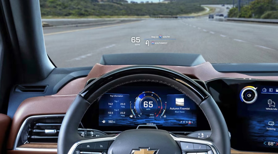 2026 Chevy Suburban Digital Heads Up Speedometer