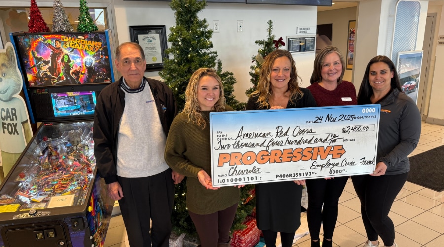 Progressive Chevrolet's Donation to American Red Cross