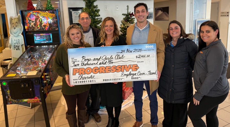 Progressive Chevrolet's Donation to Boys and Girls Club