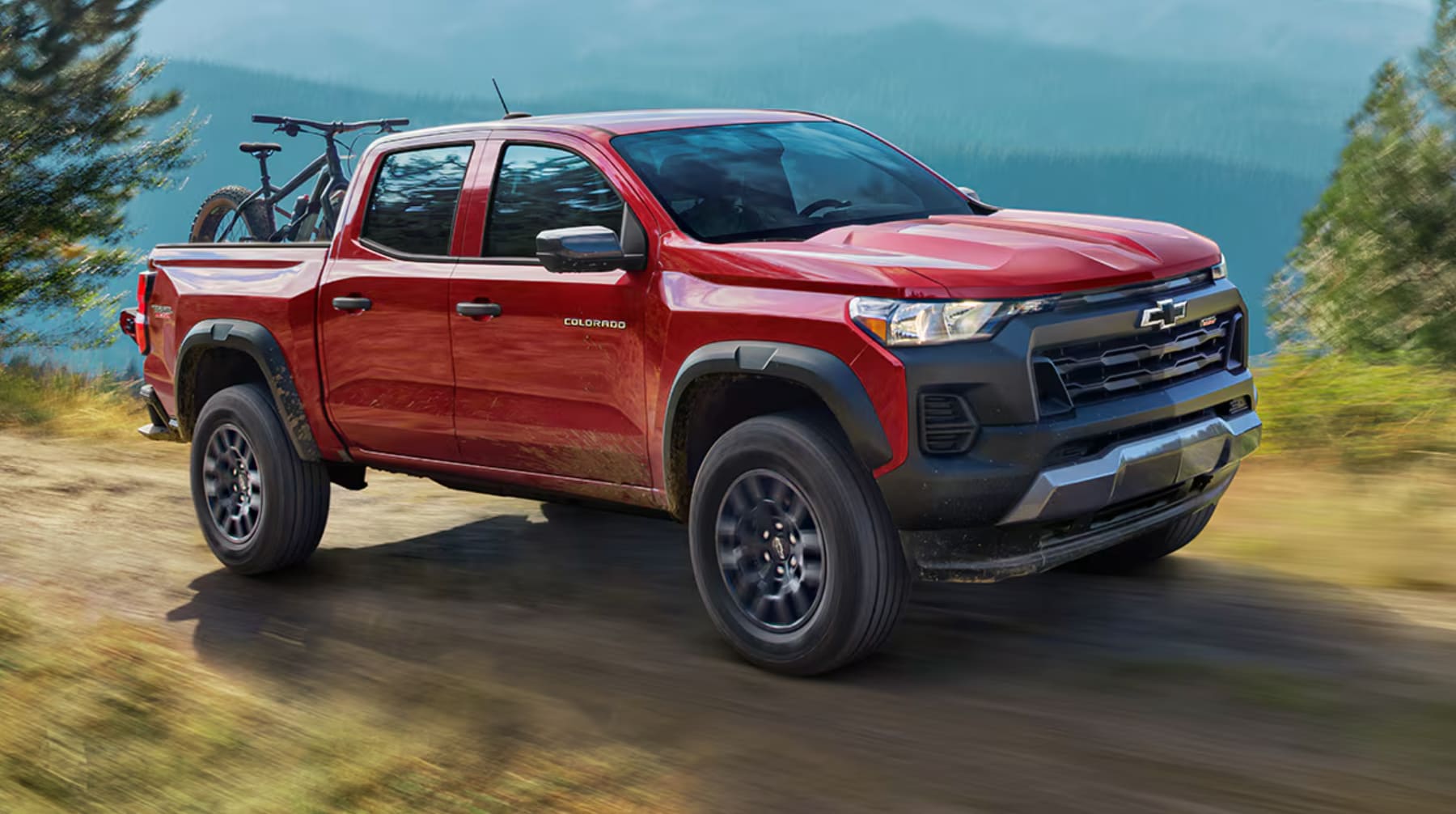 2026 Chevy Colorado truck driving in Ohio 