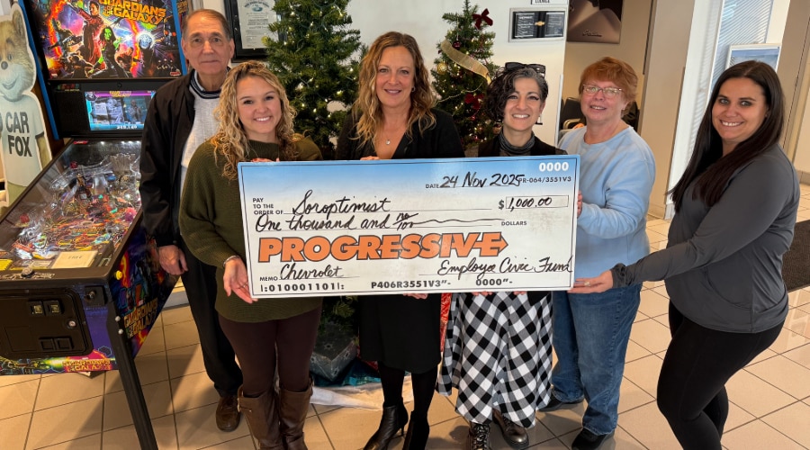 Progressive Chevrolet's Donation to the Soroptimist