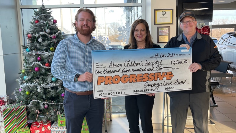 Progressive CDJR Akron Children’s Hospital Civiv Fund Donation Group[