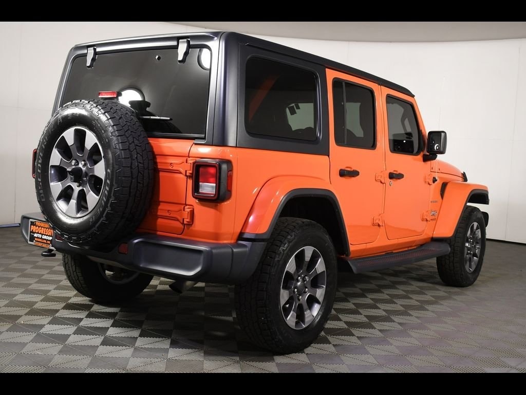 Used 2018 Jeep All-New Wrangler Unlimited Sahara with VIN 1C4HJXEN1JW198650 for sale in Massillon, OH