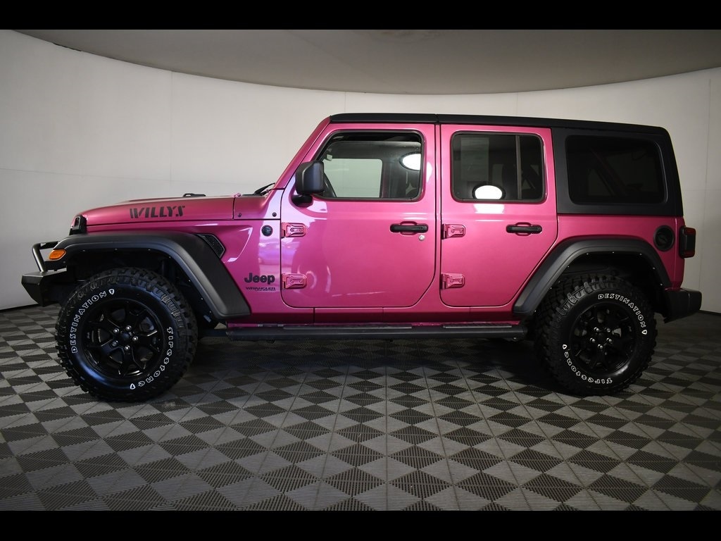 Used 2022 Jeep Wrangler Unlimited Willys with VIN 1C4HJXDN3NW112729 for sale in Massillon, OH