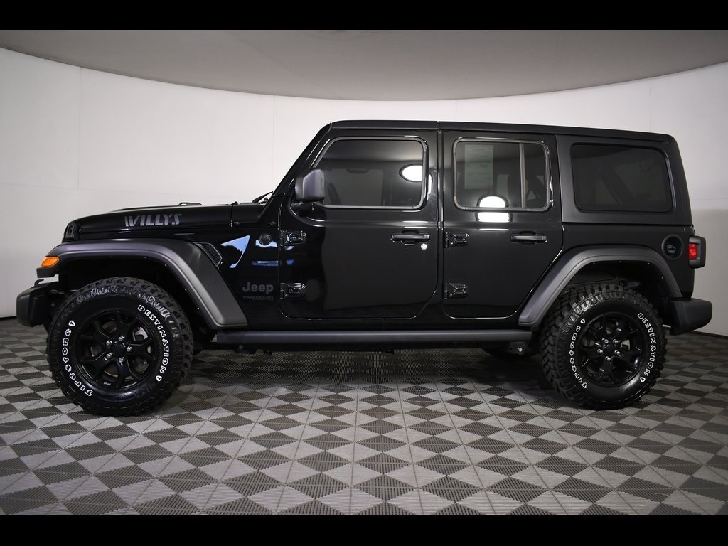 Used 2022 Jeep Wrangler Unlimited Willys with VIN 1C4HJXDN0NW251426 for sale in Massillon, OH