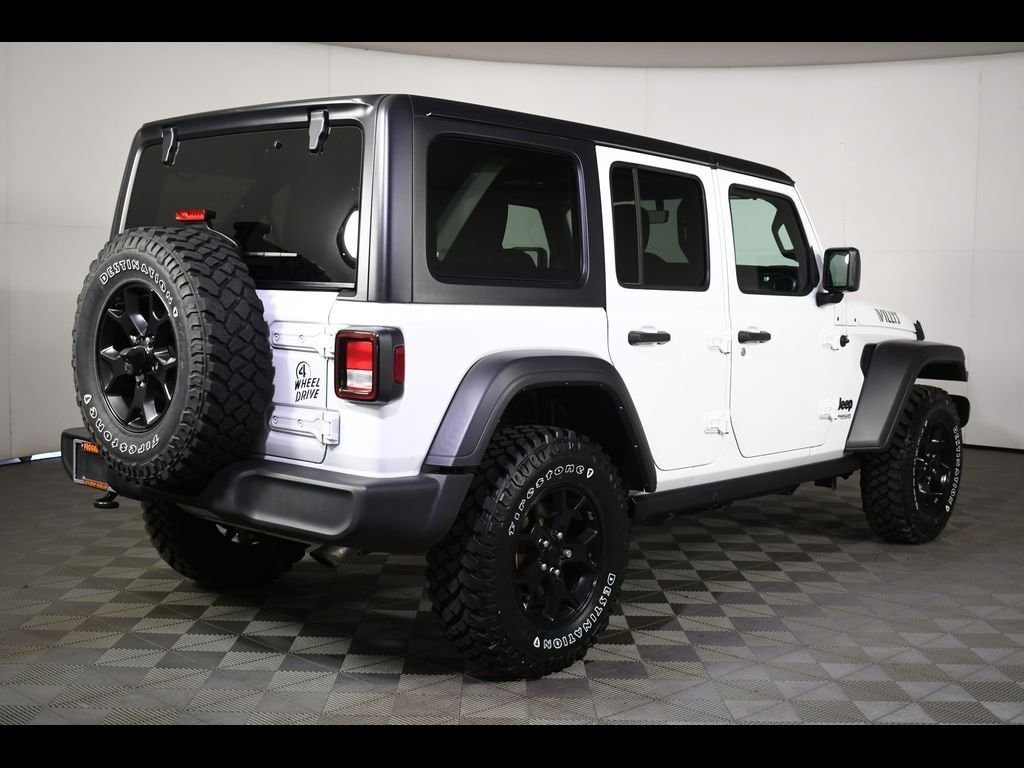 Used 2022 Jeep Wrangler Unlimited Willys with VIN 1C4HJXDN8NW279538 for sale in Massillon, OH