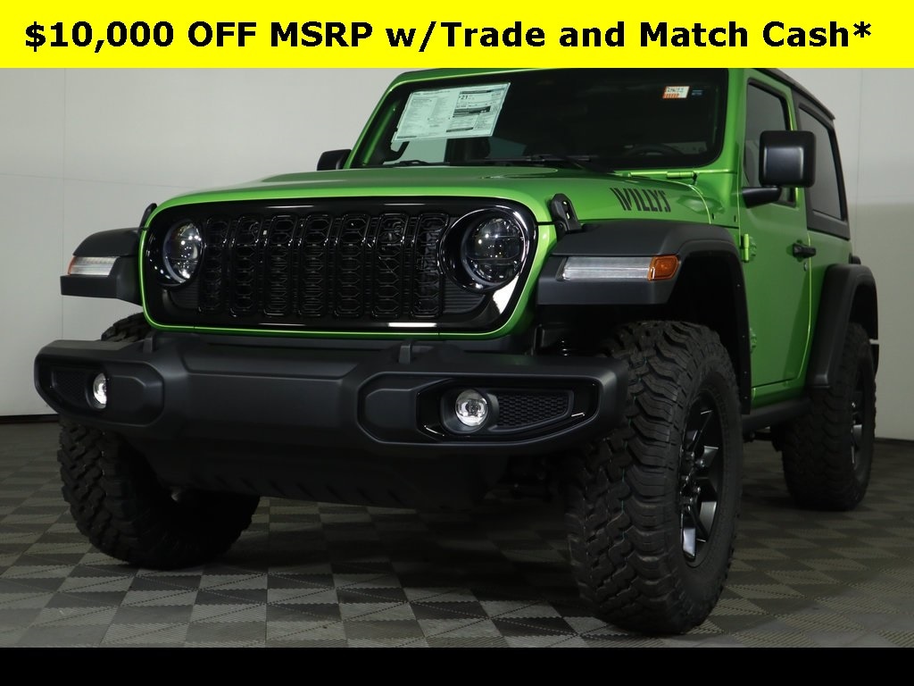 New 2025 Jeep Wrangler 2-DOOR WILLYS Sport Utility