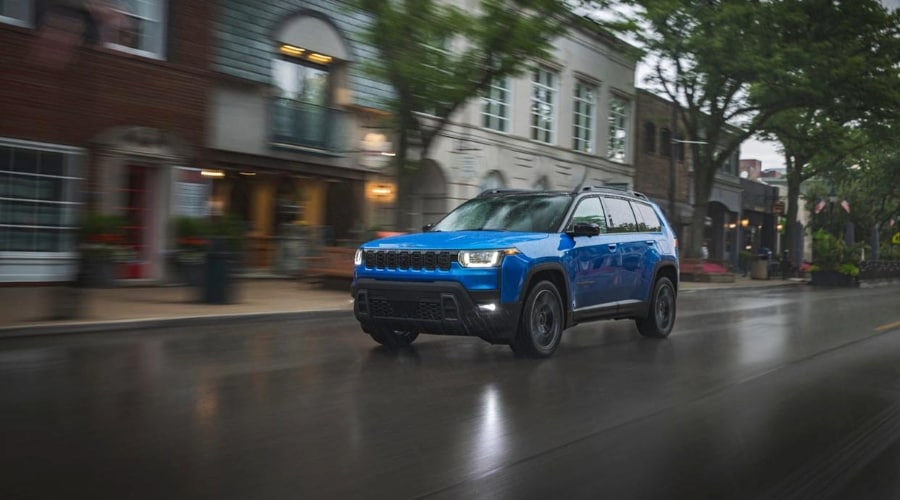 2026 Jeep Cherokee Hybrid Driving Near Akron Ohio