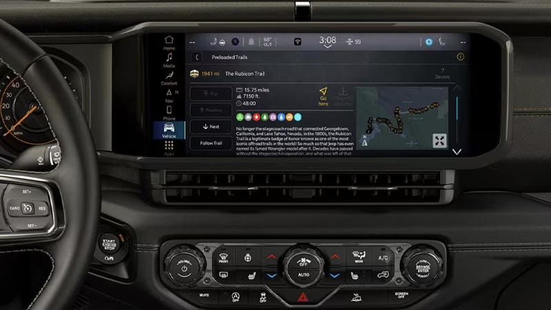 2025 Jeep Wrangler UConnect infotainment system