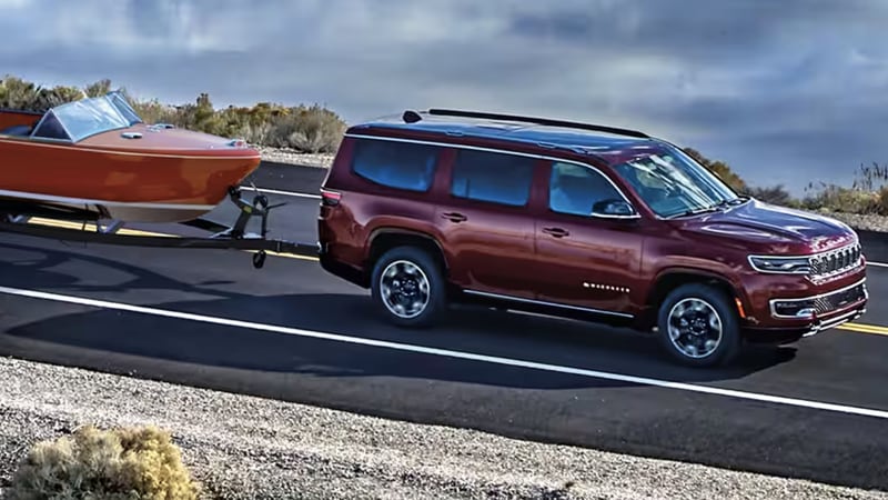 2024 Wagoneeer Best-in-Class maximum towing capacity of up to 10,000 pounds