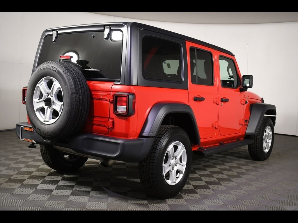 Used 2021 Jeep Wrangler Unlimited Sport S with VIN 1C4HJXDN0MW864158 for sale in Massillon, OH