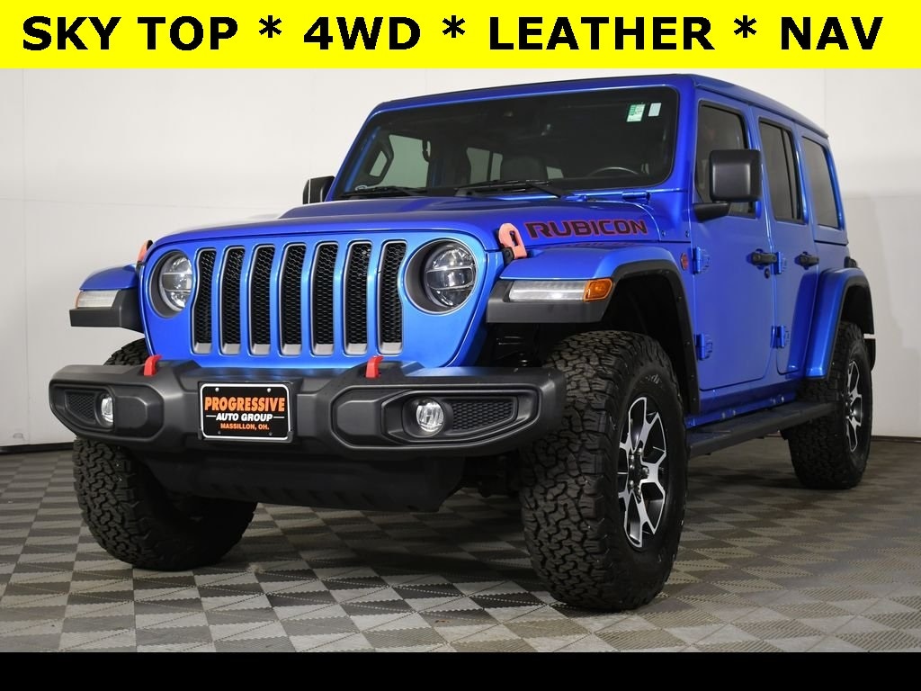 Used 2021 Jeep Wrangler Unlimited Rubicon with VIN 1C4HJXFN4MW822749 for sale in Massillon, OH