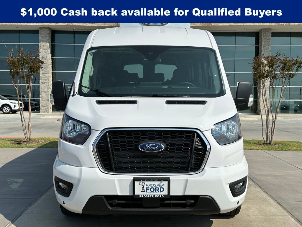 New 2025 Ford Transit Commercial Passenger Van XLT Wagon Medium Roof Van