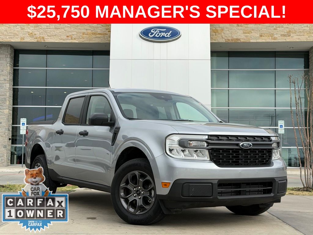Iconic Silver 2024 Ford Maverick XLT SuperCrew FWD Pickup Truck Front-Wheel Drive 8-Speed Automatic