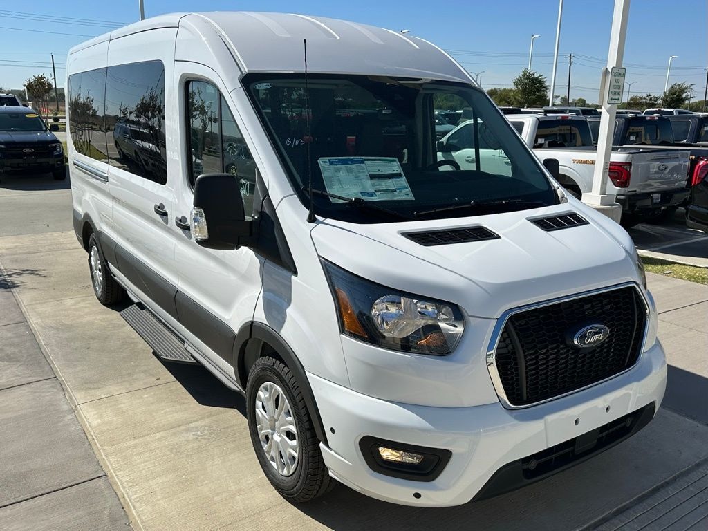 New 2025 Ford Transit Commercial Passenger Van XLT Wagon Medium Roof Van