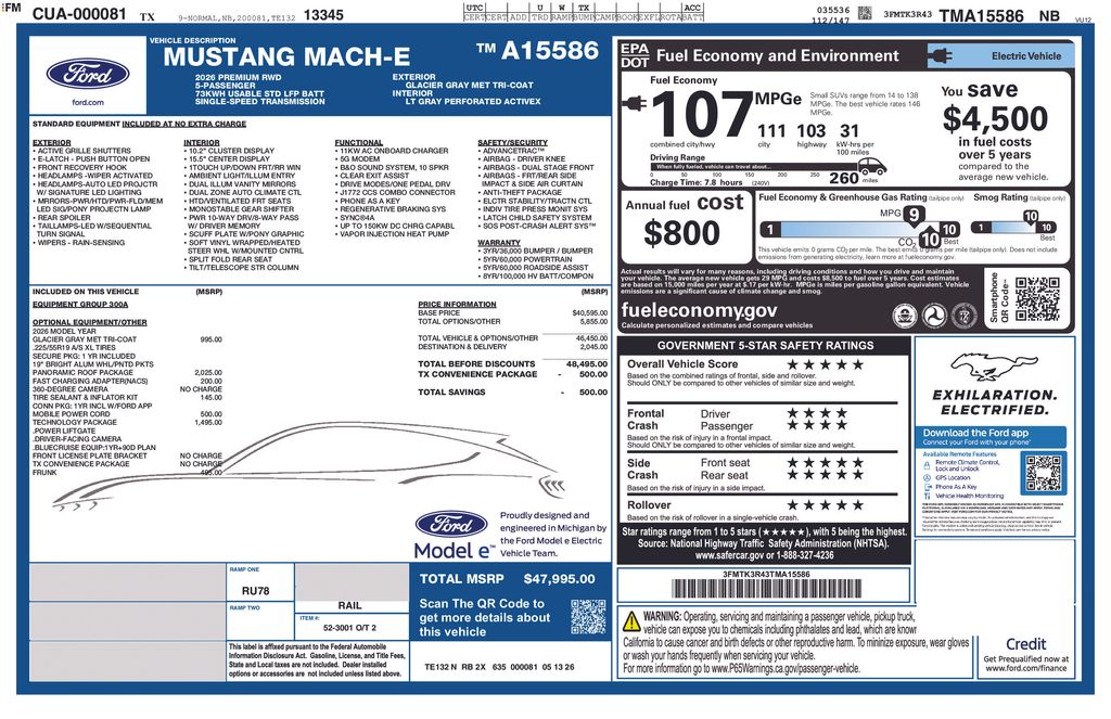 2026 Ford Mustang-Mach-e's photo