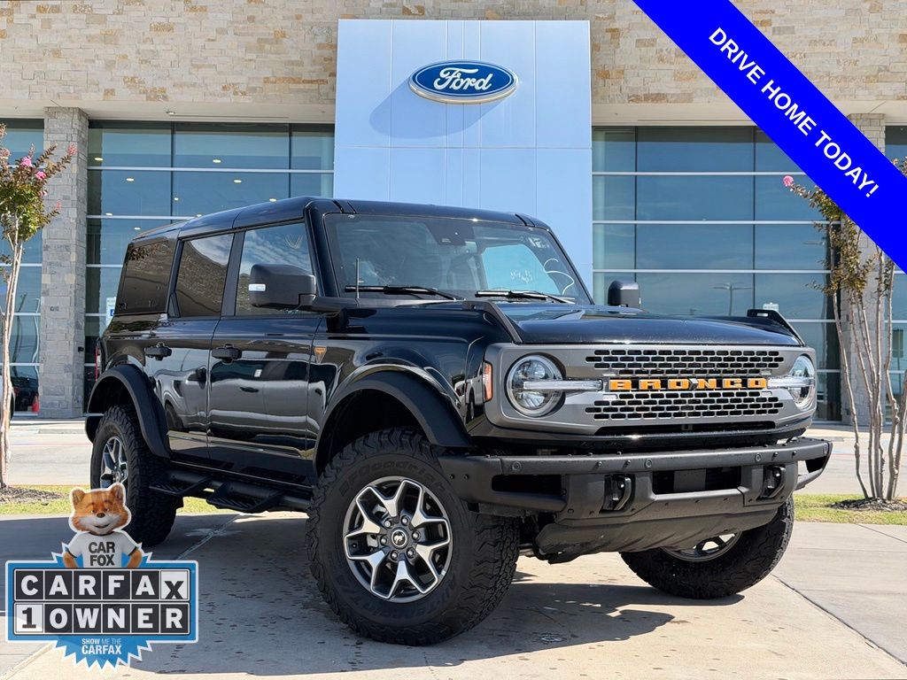 Shadow Black 2024 Ford Bronco Badlands 4-Door 4WD SUV / Crossover Four-Wheel Drive Automatic