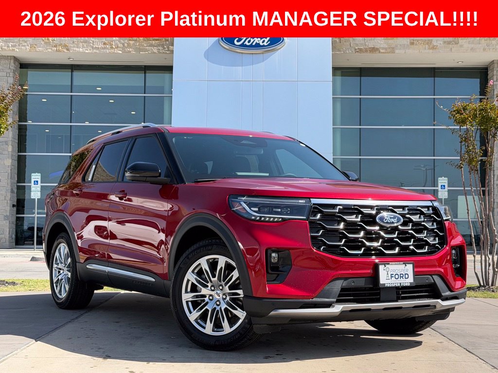 Rapid Red Tinted 2026 Ford Explorer SUV / Crossover Rear-Wheel Drive Automatic