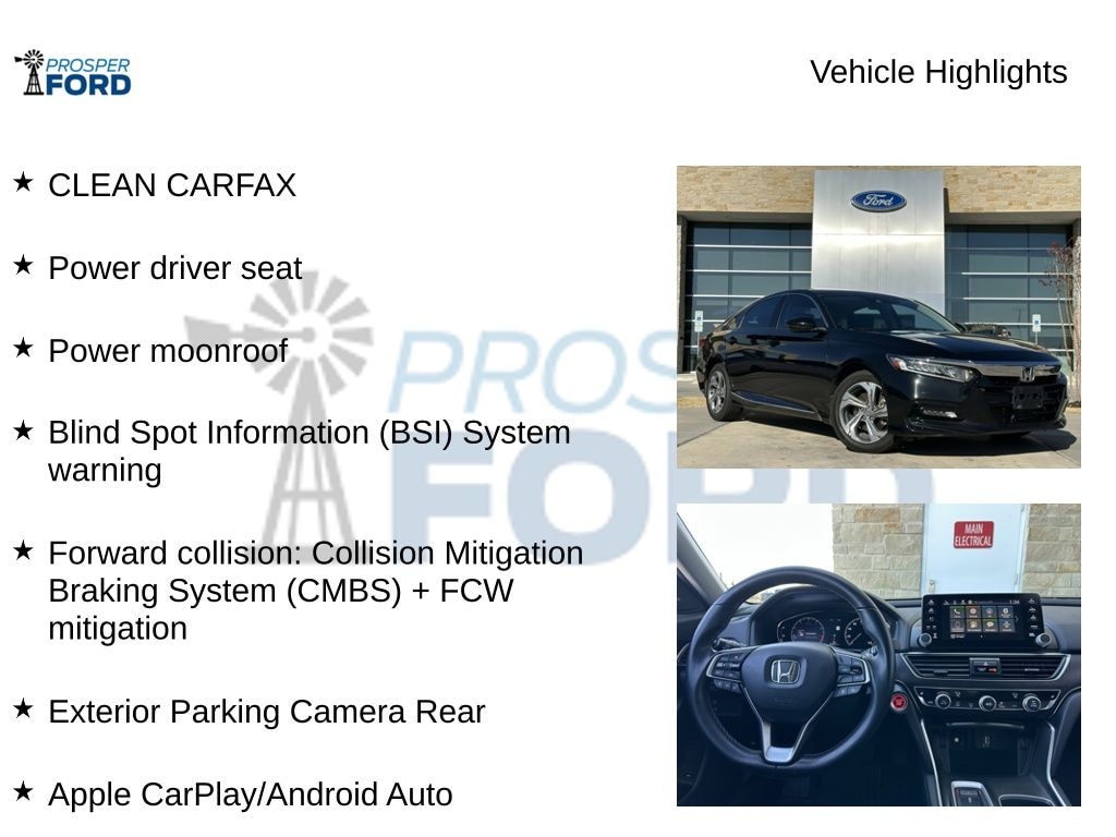 Used 2019 Honda Accord EX-L 2.0T Sedan