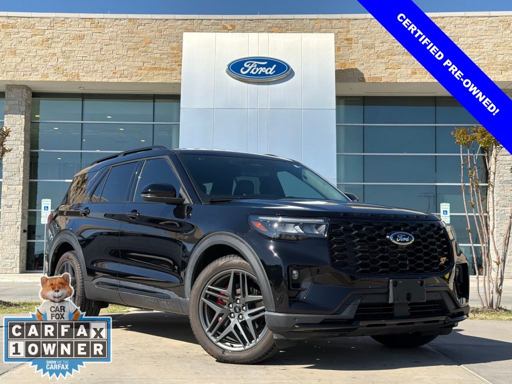 Agate Black 2025 Ford Explorer ST AWD SUV / Crossover All-Wheel Drive Automatic