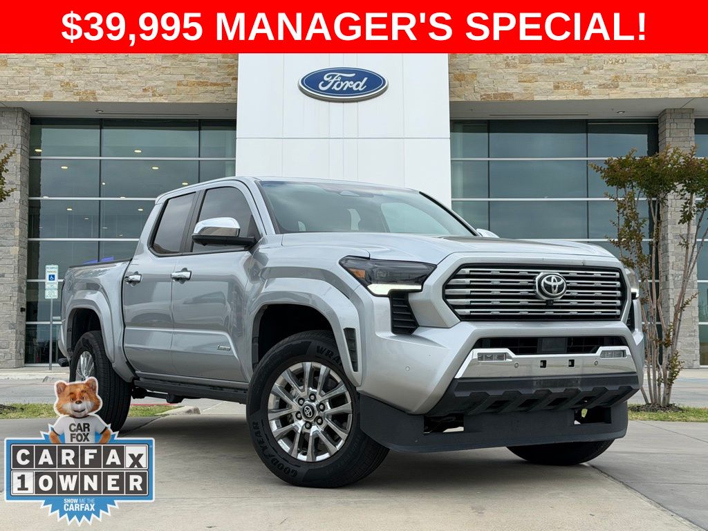 Celestial Silver 2025 Toyota Tacoma Limited Double Cab 4WD Pickup Truck Four-Wheel Drive 8-Speed Automatic