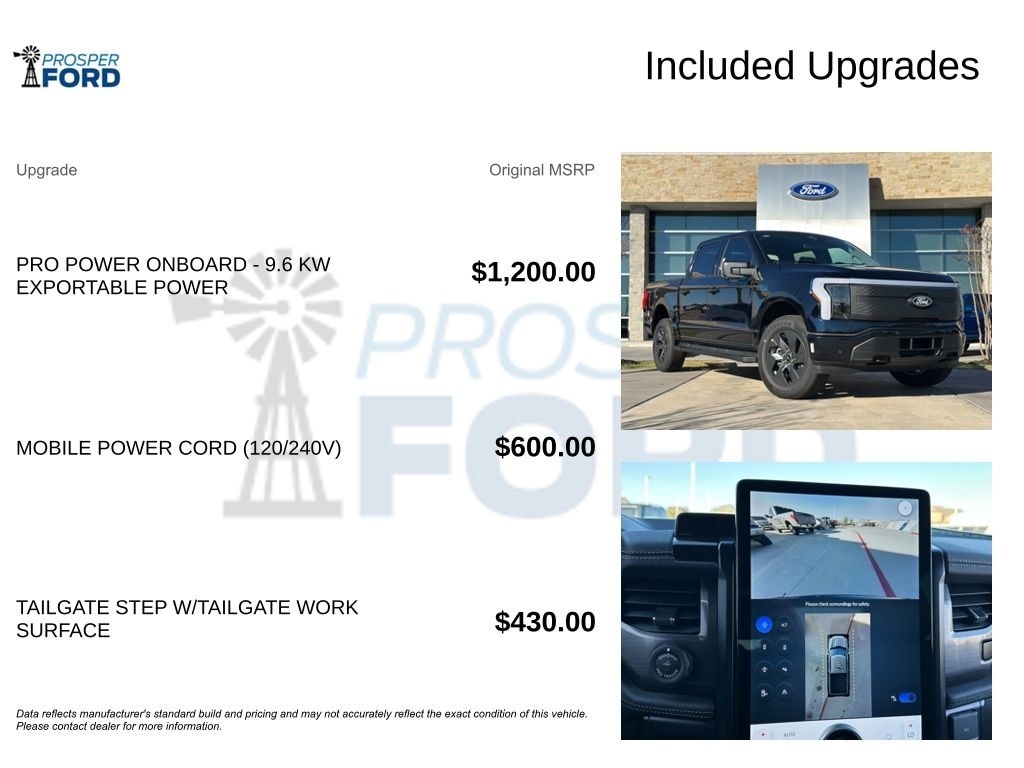 New 2025 Ford F-150 Lightning Flash Truck SuperCrew Cab