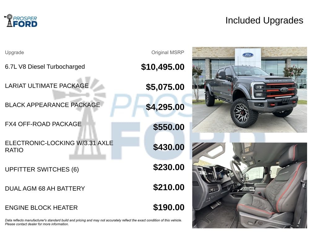 New 2025 Ford F-250 Harley Davidson Truck Crew Cab