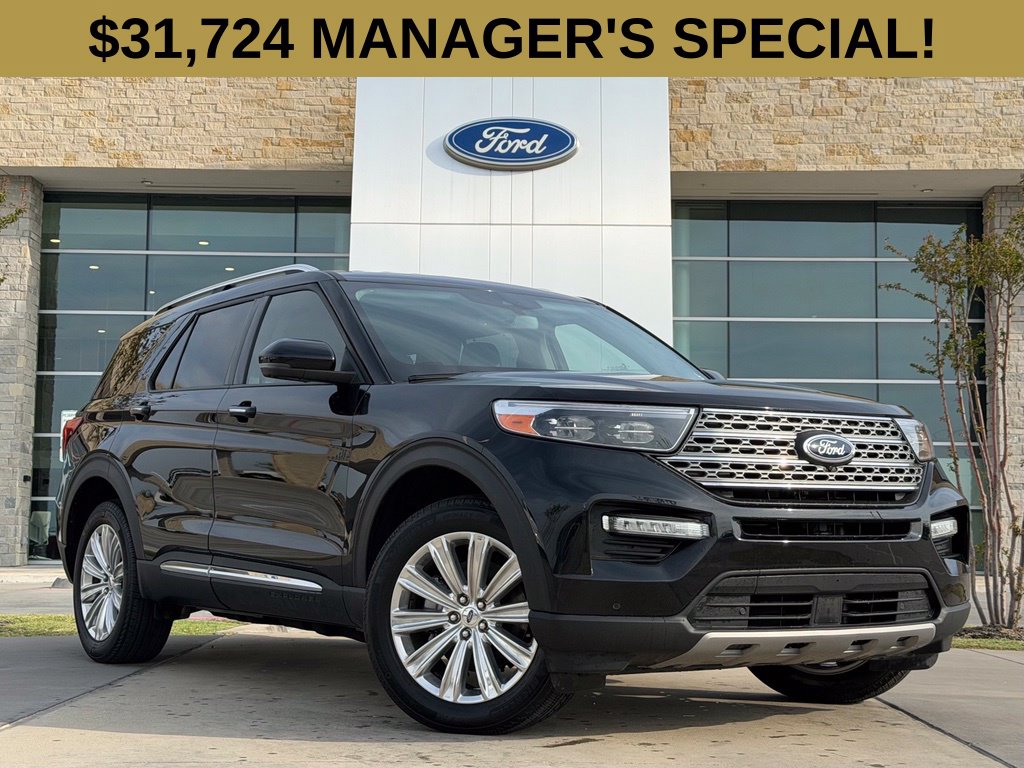 Agate Black 2023 Ford Explorer Hybrid SUV / Crossover All-Wheel Drive Automatic