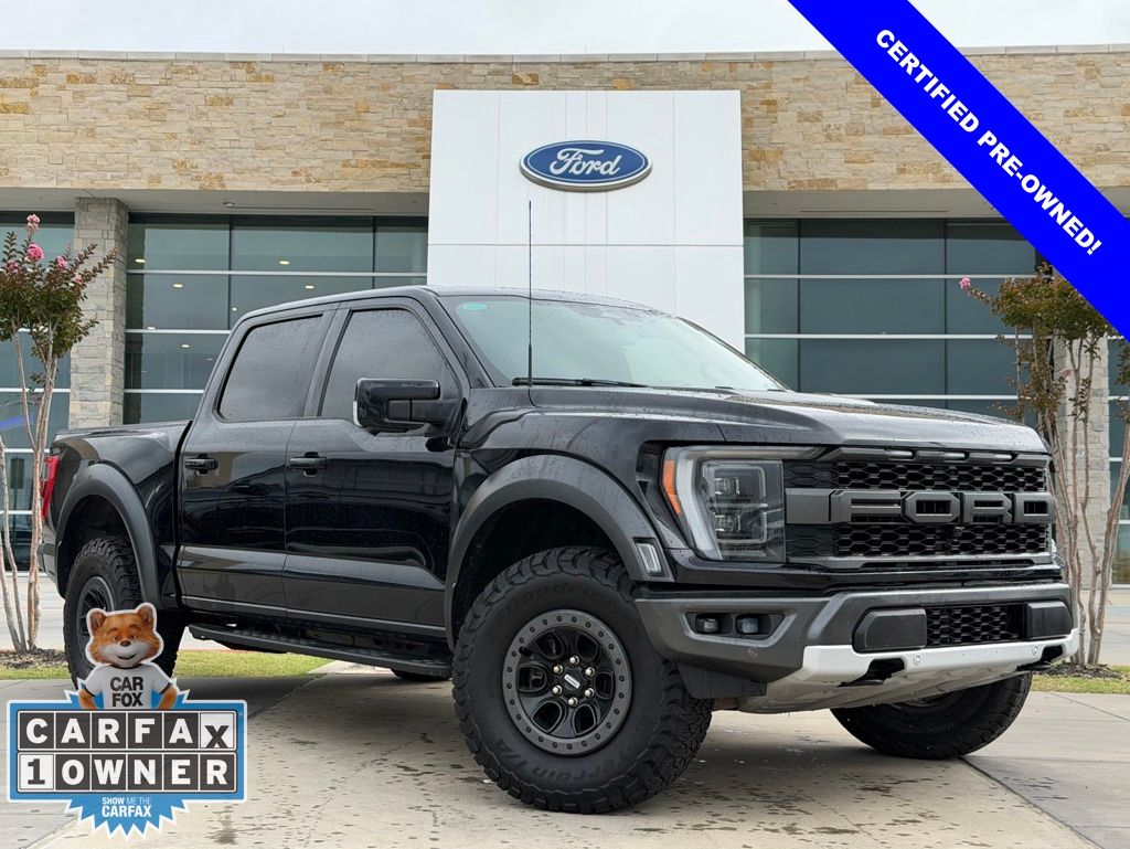 Agate Black 2023 Ford F-150 Raptor SuperCrew 4WD Pickup Truck Four-Wheel Drive Automatic