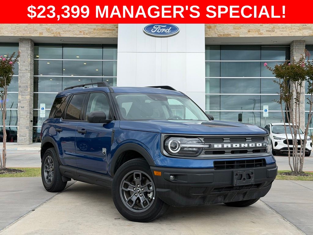 Blue Metallic 2023 Ford Bronco Sport SUV / Crossover All-Wheel Drive 8-Speed Automatic