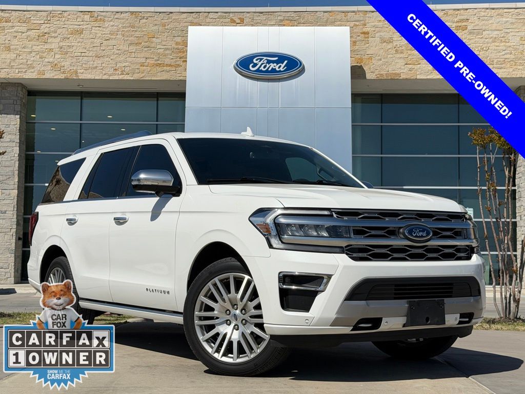 Star White Tri-Coat 2023 Ford Expedition Platinum 4WD SUV / Crossover Four-Wheel Drive Automatic