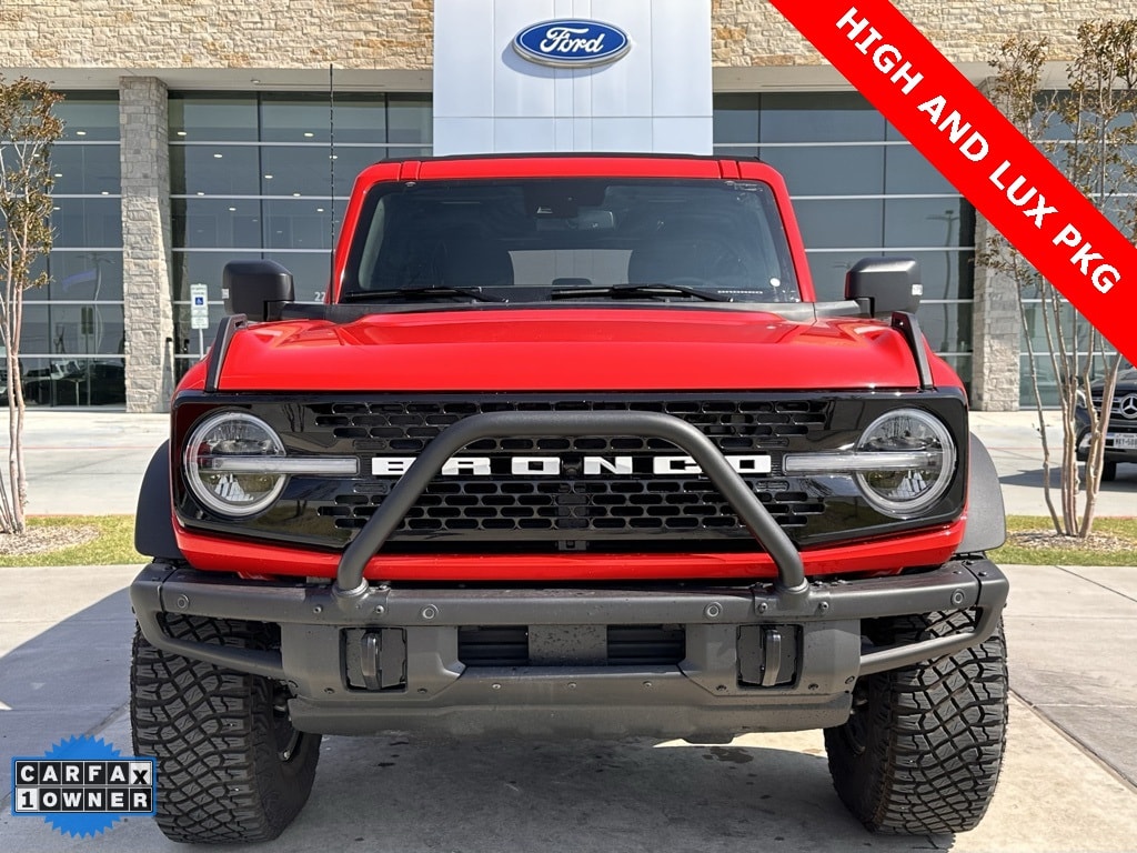 Certified 2023 Ford Bronco 4-Door Wildtrak with VIN 1FMEE5DP0PLB63196 for sale in Prosper, TX