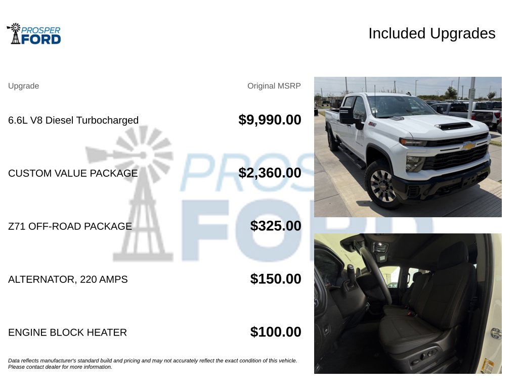 Used 2025 Chevrolet Silverado 2500 HD Custom Truck Crew Cab