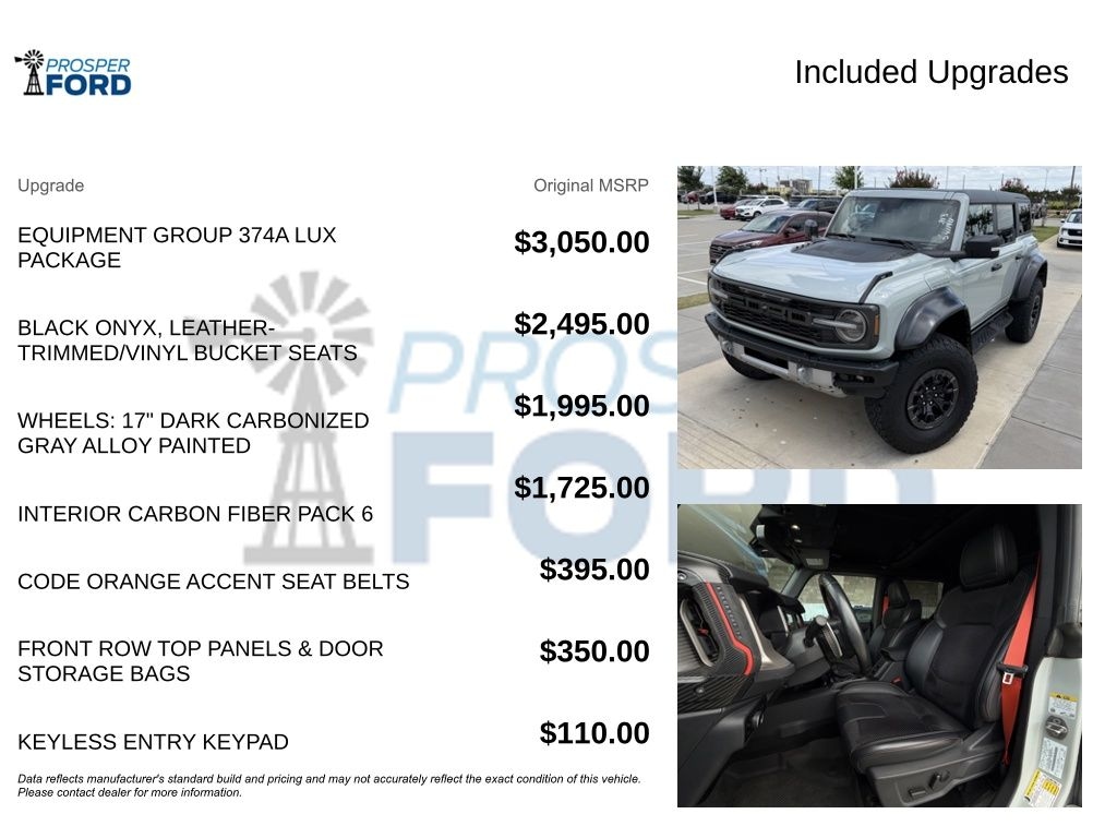 Certified 2023 Ford Bronco Raptor SUV