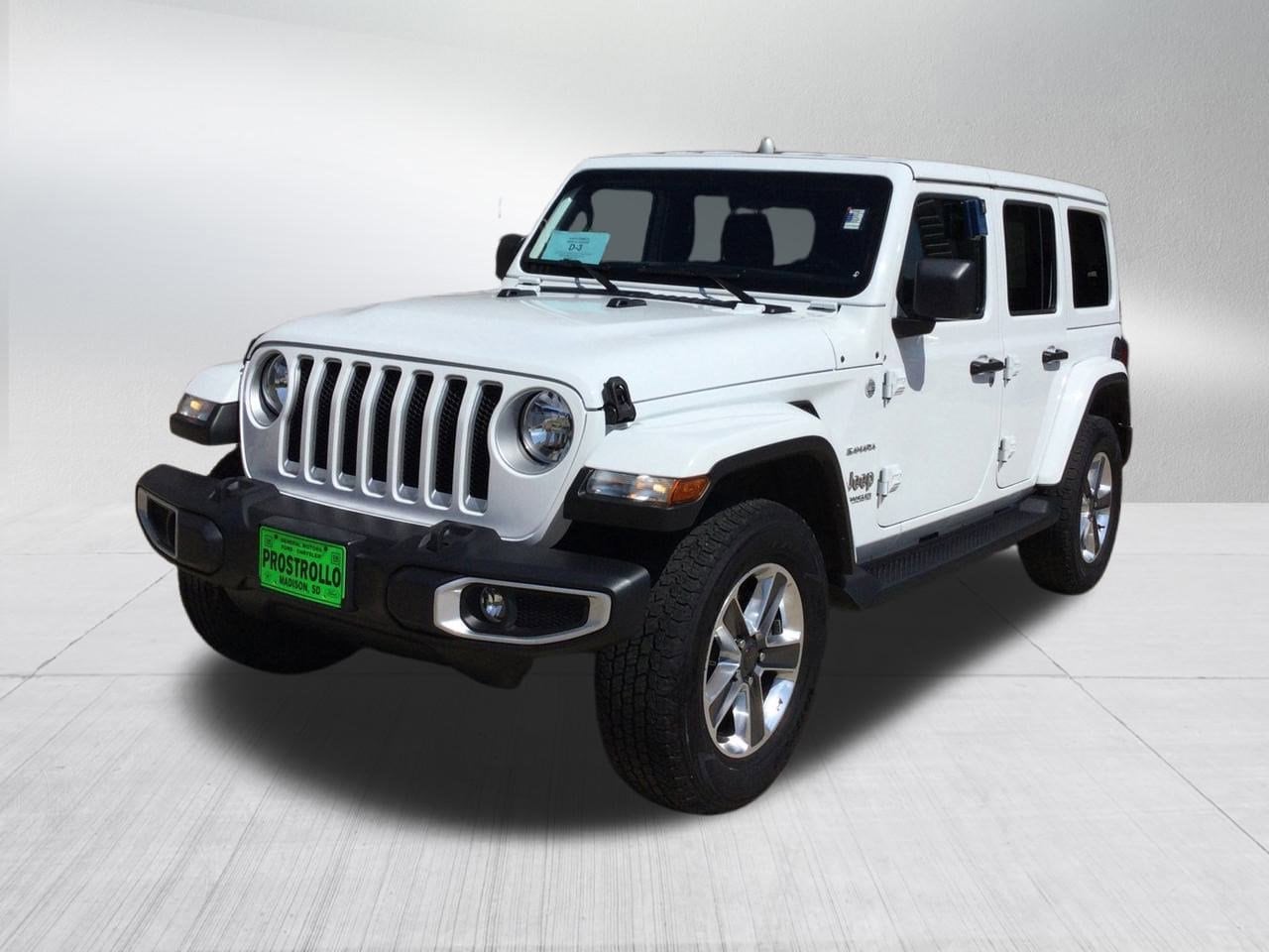 Used 2022 Jeep Wrangler Unlimited Sahara with VIN 1C4HJXEN1NW189095 for sale in Madison, SD