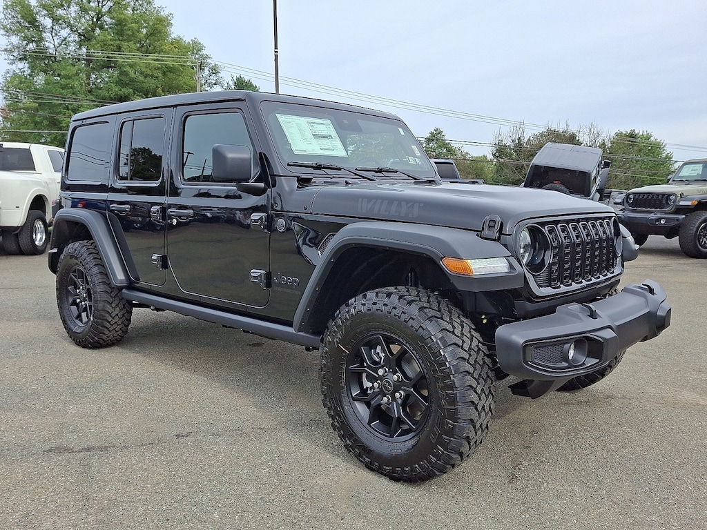 New 2025 Jeep Wrangler 4-Door Willys 4x4 Sport Utility