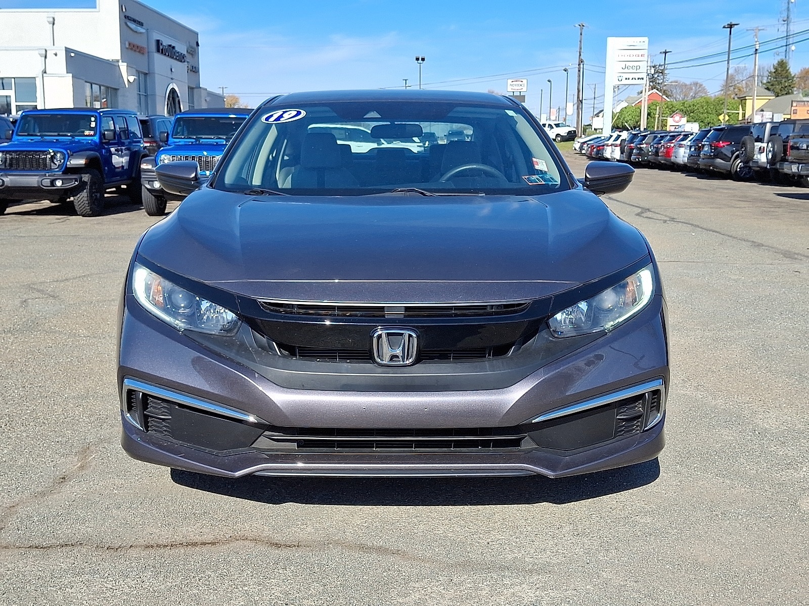 Used 2019 Honda Civic LX with VIN 2HGFC2F66KH522740 for sale in Quarryville, PA