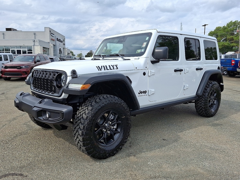 New 2025 Jeep Wrangler 4-Door Willys 4x4 Sport Utility