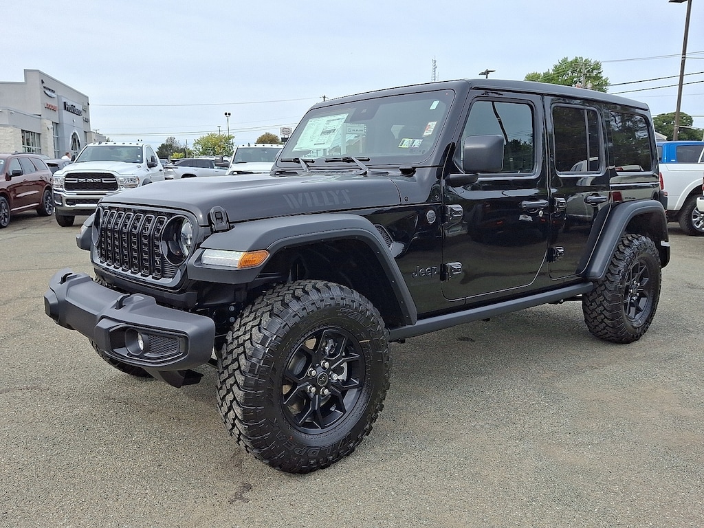 New 2025 Jeep Wrangler 4-Door Willys 4x4 Sport Utility